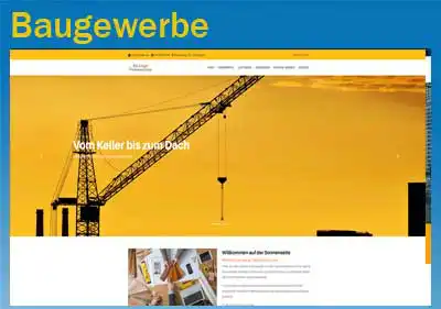 Homepage Baufirma