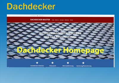 Homepage für Dachdecker