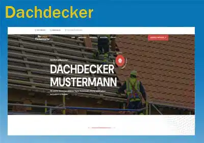 Handwerker Webseite - Homepage Dachdecker erstellen