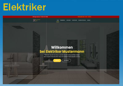 Website Demo für Elektriker