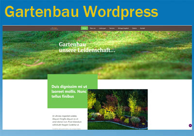 Website für Gartenbau