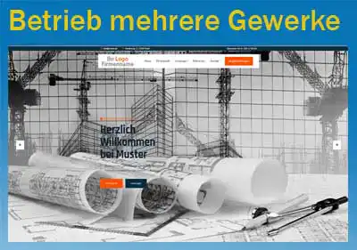 Homepage Betrieb viele Gewerke