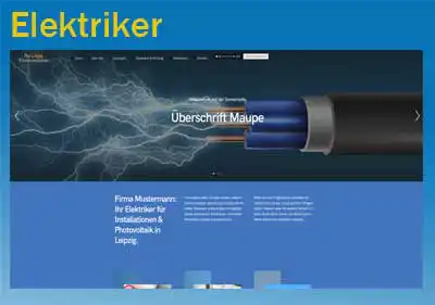Homepage Elektriker