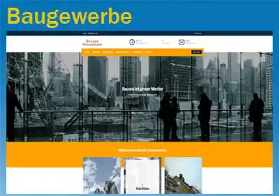 Homepage Baufirma