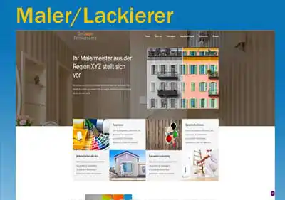 Homepage für Maler