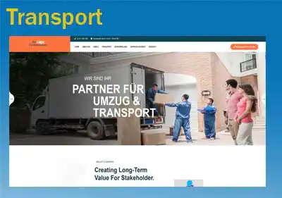 Homepage Transport Website