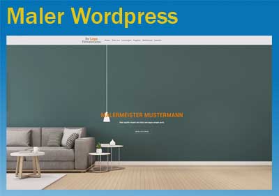 Wordpress Homepage  Maler Demo