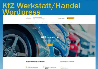 Wordpress Homepage Kfz Werkstatt