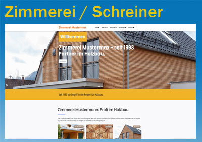 Website Demo für Schreiner